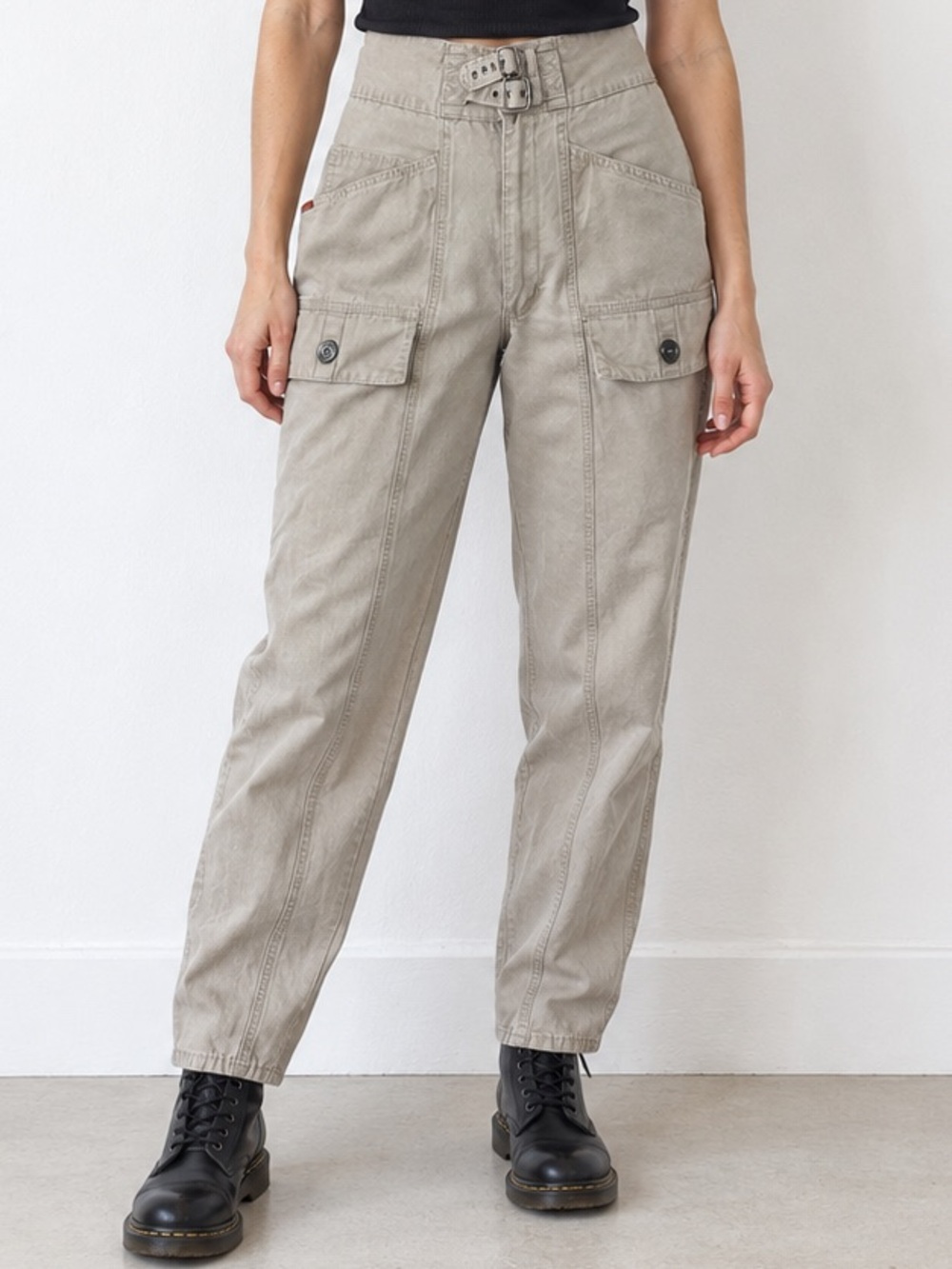 Vintage 90s Cheenos High-Rise Cargo Utility Pants 26” Waist XS